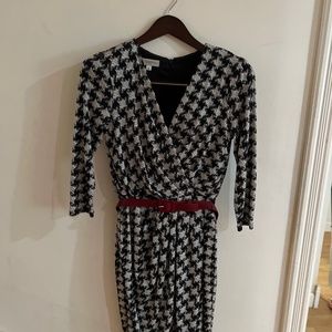 Maggy London wrap dress with belt SZ 8